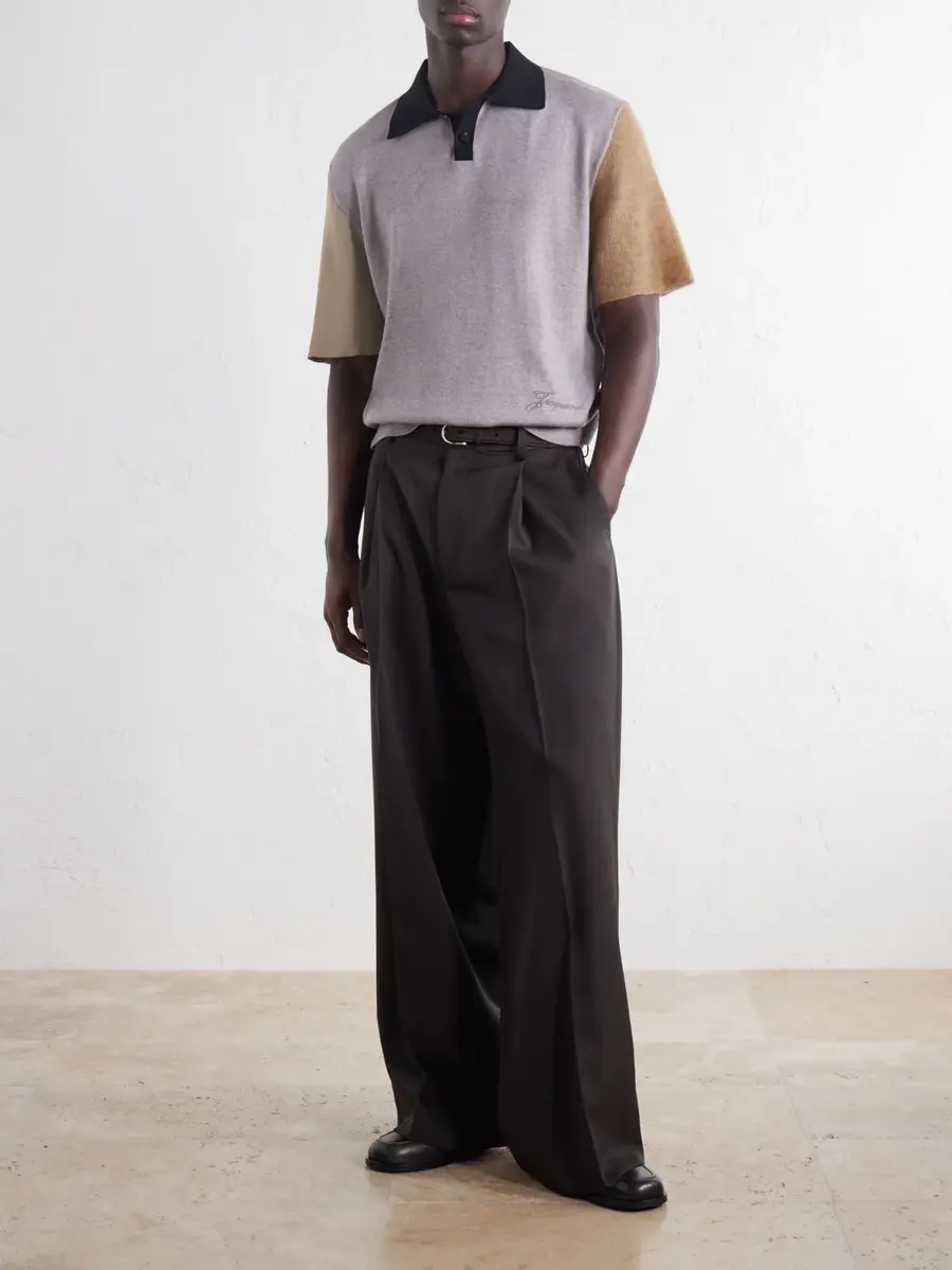 Jacquemus Merino Wool-Blend Polo Shirt - Men | Thumbnail 2
