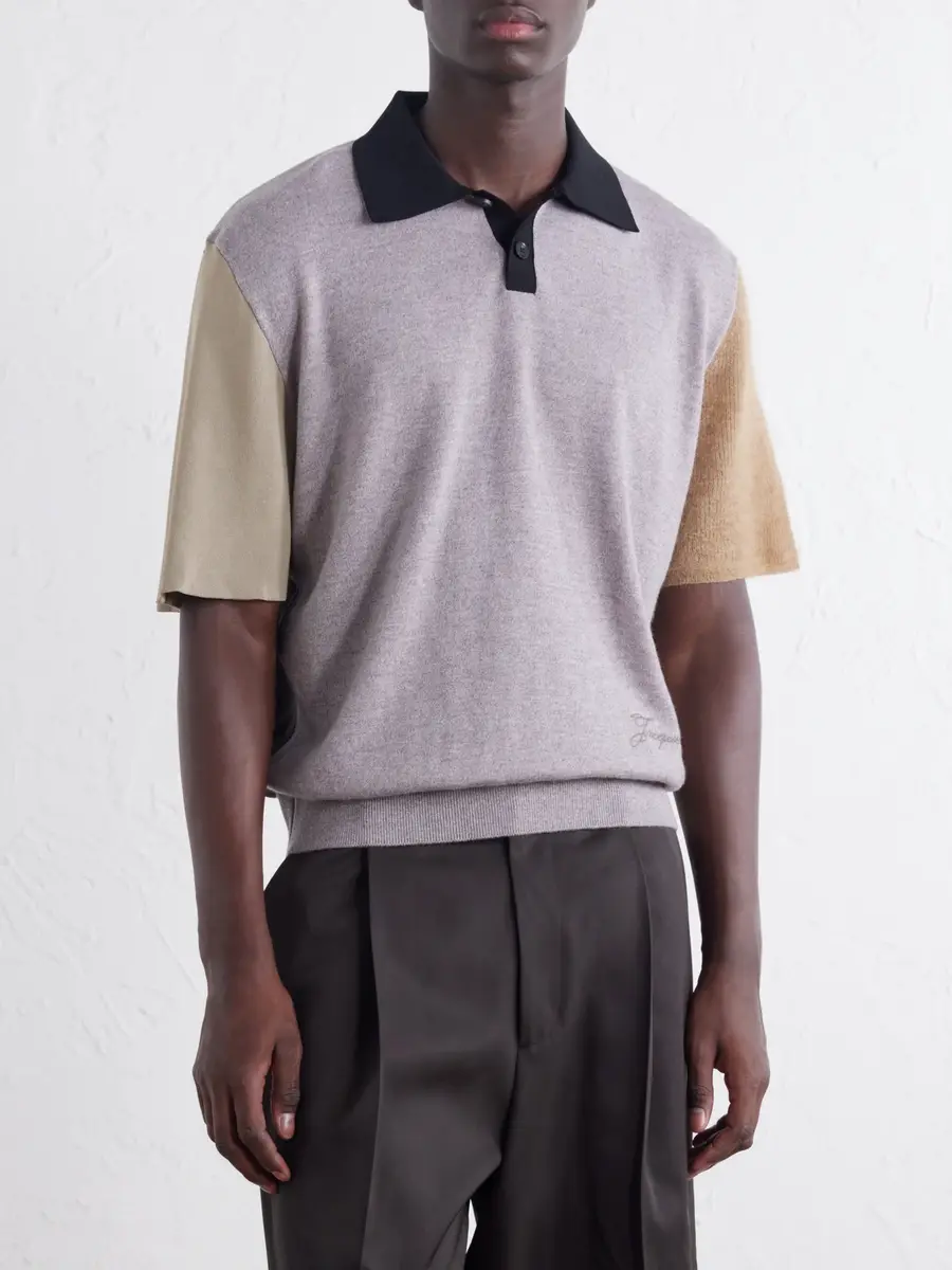 Jacquemus Merino Wool-Blend Polo Shirt - Men | Thumbnail 3