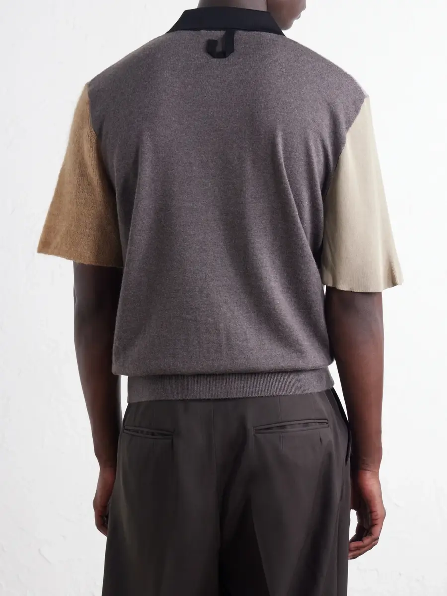 Jacquemus Merino Wool-Blend Polo Shirt - Men | Thumbnail 4