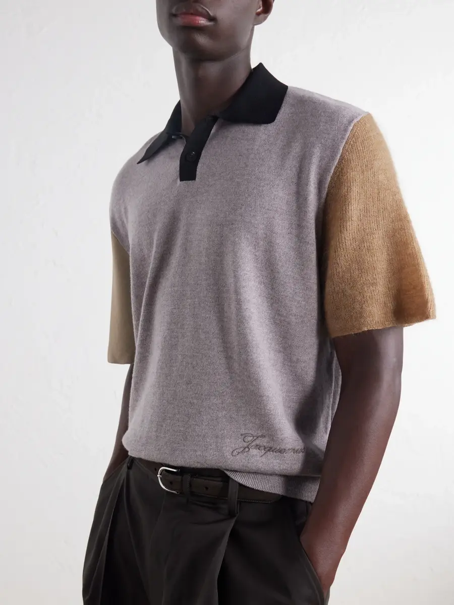 Jacquemus Merino Wool-Blend Polo Shirt - Men | Thumbnail 5