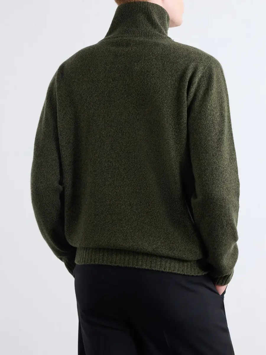 Altea Wool and Cashmere-Blend Half-Zip Sweater - Men | Thumbnail 4 Altea Wool and Cashmere-Blend Half-Zip Sweater - Men | Thumbnail 4