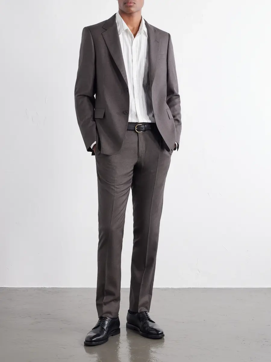 MR P. Striped Cotton and Silk-Blend Shirt - Men | Thumbnail 2