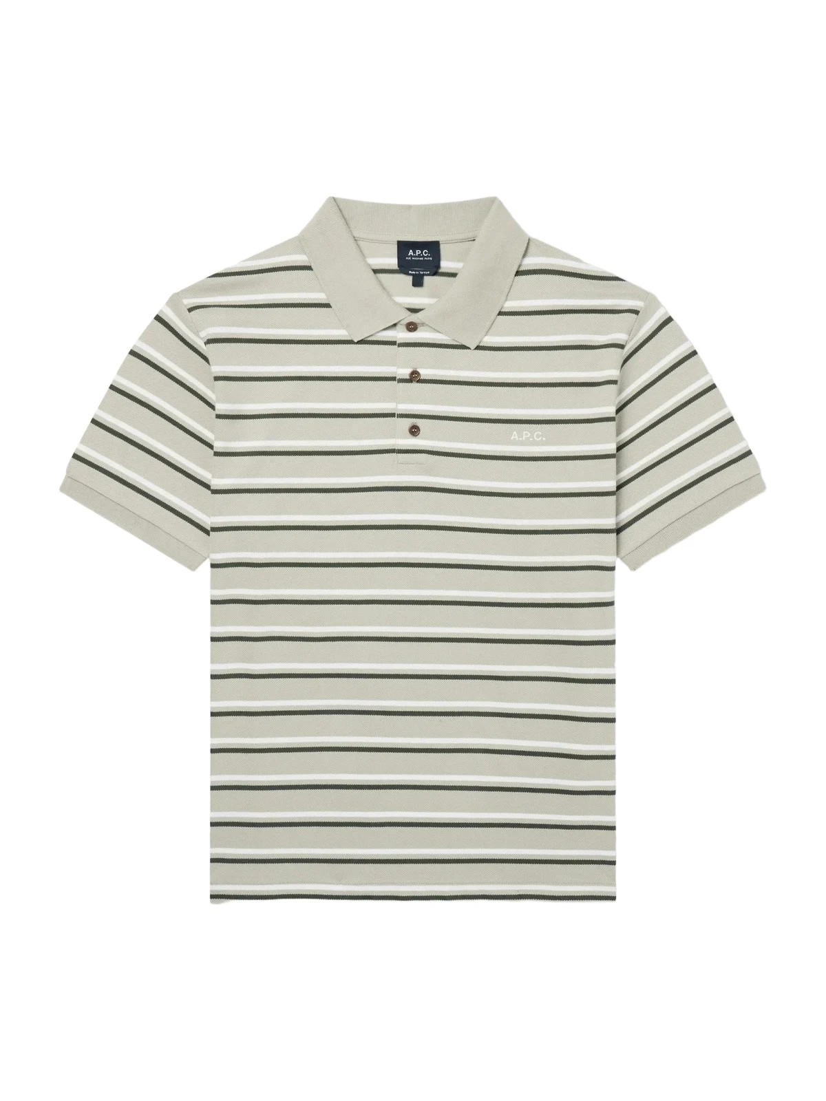 A.P.C. Joe Striped Cotton-Piqué Polo Shirt - Men