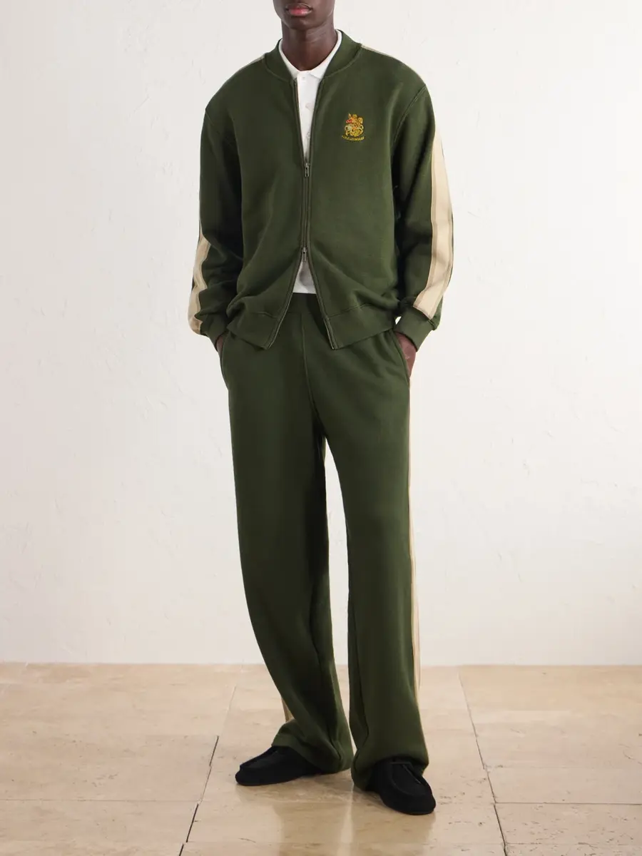 Aimé Leon Dore Straight-Leg Striped Cotton Sweatpants - Men | Thumbnail 2 Aimé Leon Dore Straight-Leg Striped Cotton Sweatpants - Men | Thumbnail 2