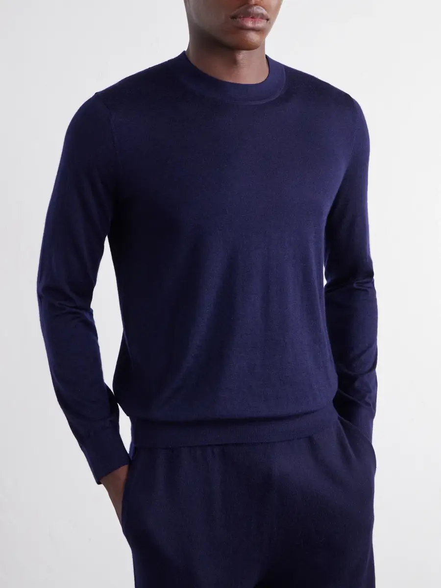 MR P. Cashmere and Silk-Blend Sweater - Men | Thumbnail 3 MR P. Cashmere and Silk-Blend Sweater - Men | Thumbnail 3