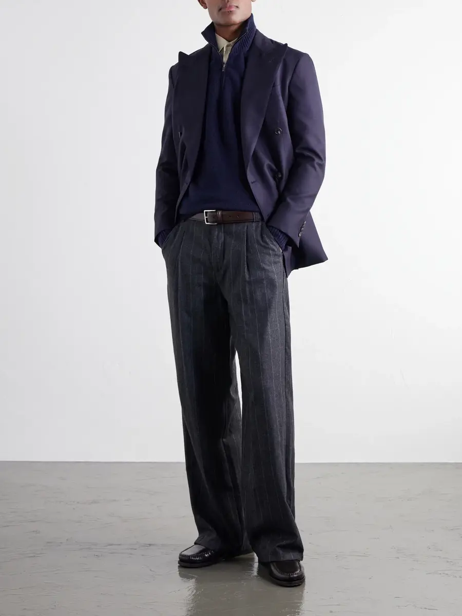 Thom Sweeney Cashmere Half-Zip Sweater - Men | Thumbnail 2 Thom Sweeney Cashmere Half-Zip Sweater - Men | Thumbnail 2
