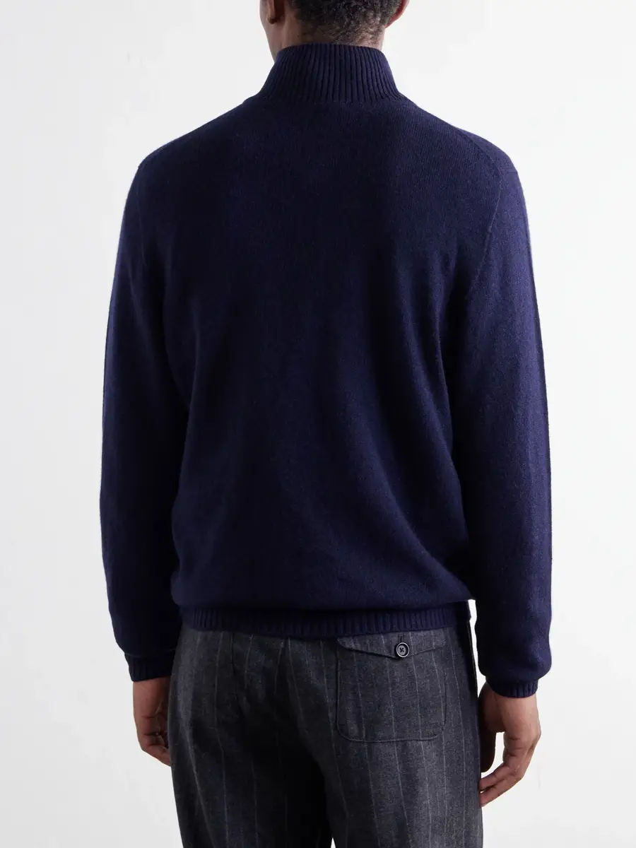 Thom Sweeney Cashmere Half-Zip Sweater - Men | Thumbnail 4 Thom Sweeney Cashmere Half-Zip Sweater - Men | Thumbnail 4