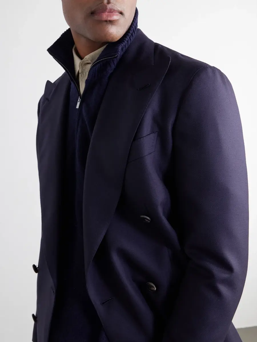Thom Sweeney Cashmere Half-Zip Sweater - Men | Thumbnail 5 Thom Sweeney Cashmere Half-Zip Sweater - Men | Thumbnail 5