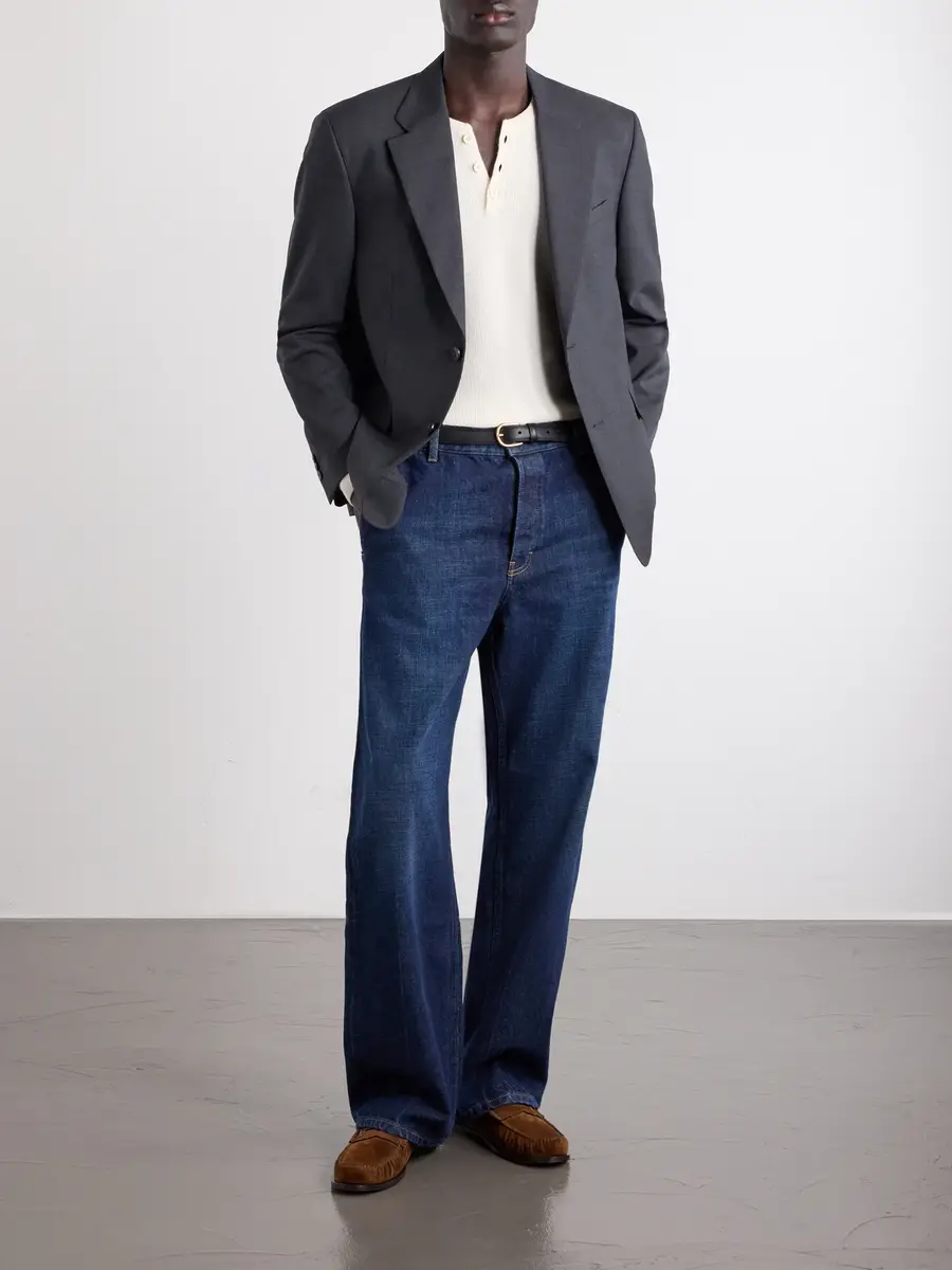 Jeanerica Genua Straight-Leg Mid-Waist Cotton Jeans - Men | Thumbnail 2 Jeanerica Genua Straight-Leg Mid-Waist Cotton Jeans - Men | Thumbnail 2