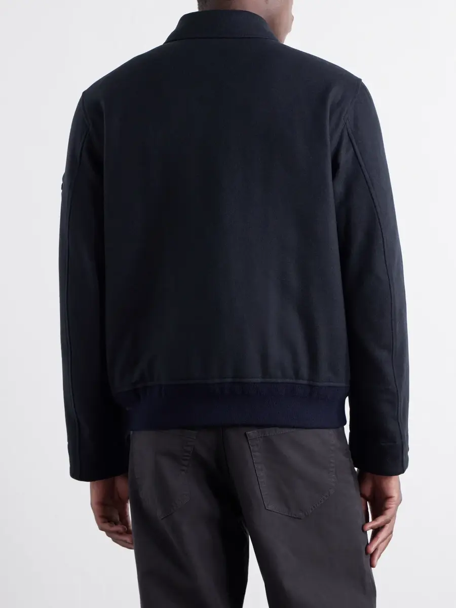Stone Island GHOST Padded Wool and Nylon-Blend Flannel Bomber Jacket - Men | Thumbnail 4 Stone Island GHOST Padded Wool and Nylon-Blend Flannel Bomber Jacket - Men | Thumbnail 4