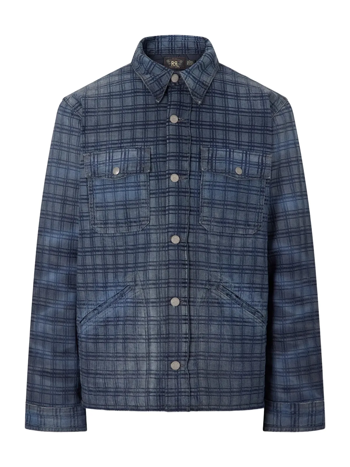 RRL Holland Checked Denim Jacket - Men