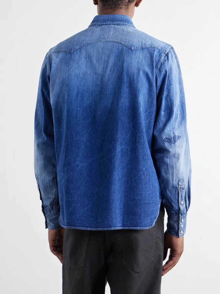 Visvim Social Sculpture Denim Shirt - Men | Thumbnail 4 Visvim Social Sculpture Denim Shirt - Men | Thumbnail 4