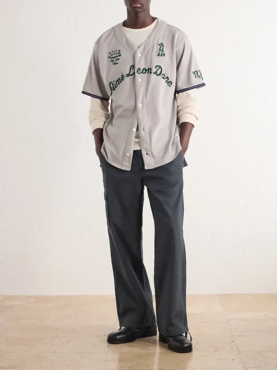 Aimé Leon Dore Logo-Embroidered Cotton Shirt - Men | Thumbnail 2 Aimé Leon Dore Logo-Embroidered Cotton Shirt - Men | Thumbnail 2