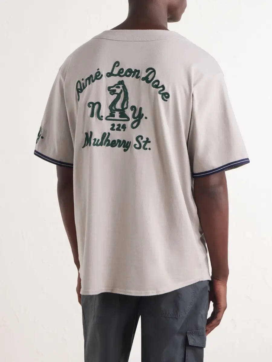 Aimé Leon Dore Logo-Embroidered Cotton Shirt - Men | Thumbnail 4 Aimé Leon Dore Logo-Embroidered Cotton Shirt - Men | Thumbnail 4