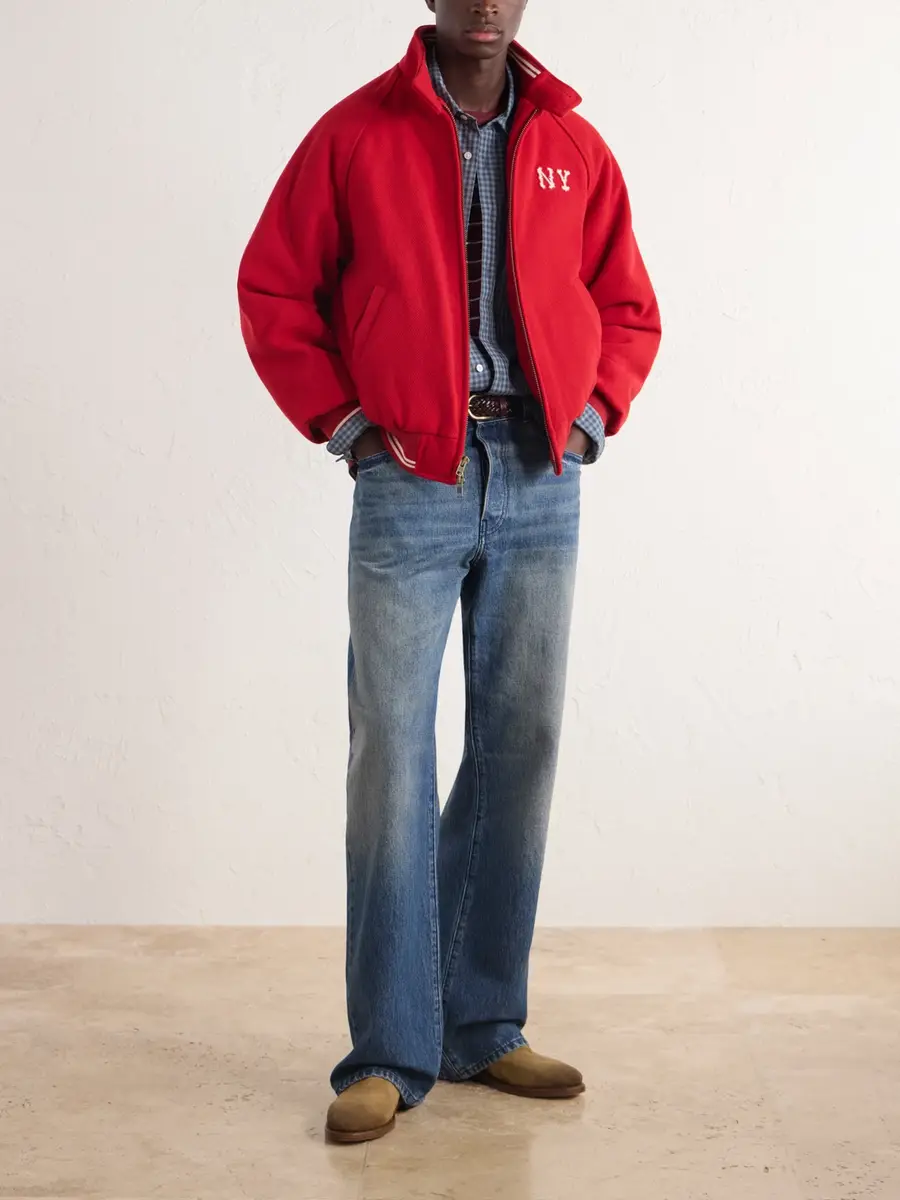 Aimé Leon Dore Ny Highlanders Logo-Embroidered Wool-Blend Varsity Jacket - Men | Thumbnail 2 Aimé Leon Dore Ny Highlanders Logo-Embroidered Wool-Blend Varsity Jacket - Men | Thumbnail 2