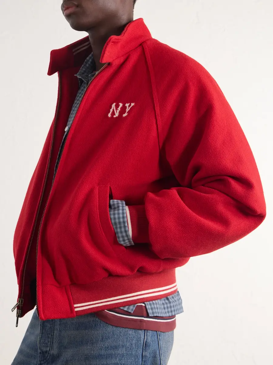 Aimé Leon Dore Ny Highlanders Logo-Embroidered Wool-Blend Varsity Jacket - Men | Thumbnail 5 Aimé Leon Dore Ny Highlanders Logo-Embroidered Wool-Blend Varsity Jacket - Men | Thumbnail 5