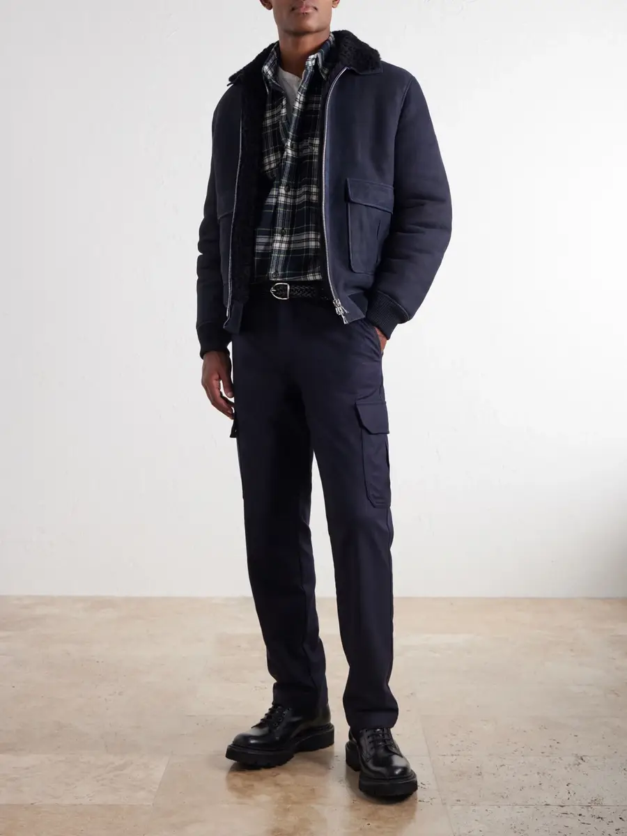 MR P. Straight-Leg Wool-Flannel Cargo Trousers - Men | Thumbnail 2