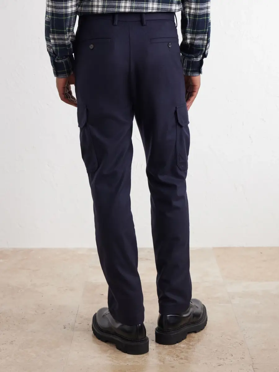 MR P. Straight-Leg Wool-Flannel Cargo Trousers - Men | Thumbnail 4