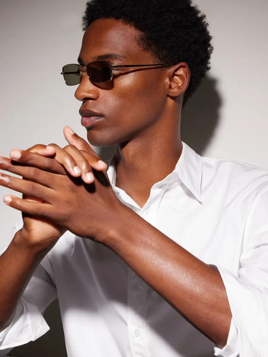 DIOR Eyewear DiorBlackSuit S21U Square-Frame Gold-Tone Metal Sunglasses - Men | Thumbnail 2 DIOR Eyewear DiorBlackSuit S21U Square-Frame Gold-Tone Metal Sunglasses - Men | Thumbnail 2