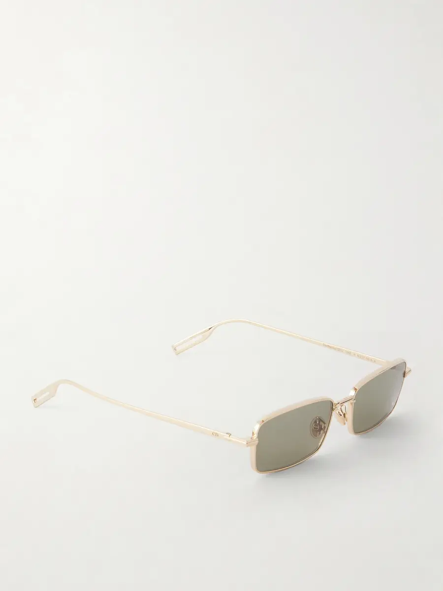 DIOR Eyewear DiorBlackSuit S21U Square-Frame Gold-Tone Metal Sunglasses - Men | Thumbnail 4 DIOR Eyewear DiorBlackSuit S21U Square-Frame Gold-Tone Metal Sunglasses - Men | Thumbnail 4