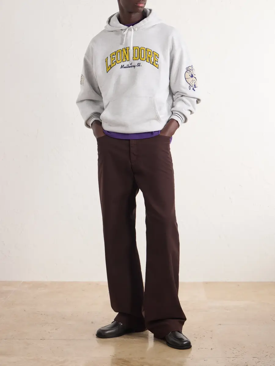 Aimé Leon Dore Logo-Appliqué Cotton-Jersey Hoodie - Men | Thumbnail 2