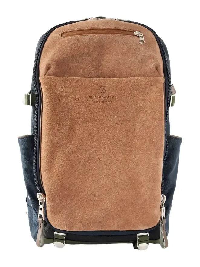 Master-Piece Grave Suede-Trimmed Canvas Backpack - Men