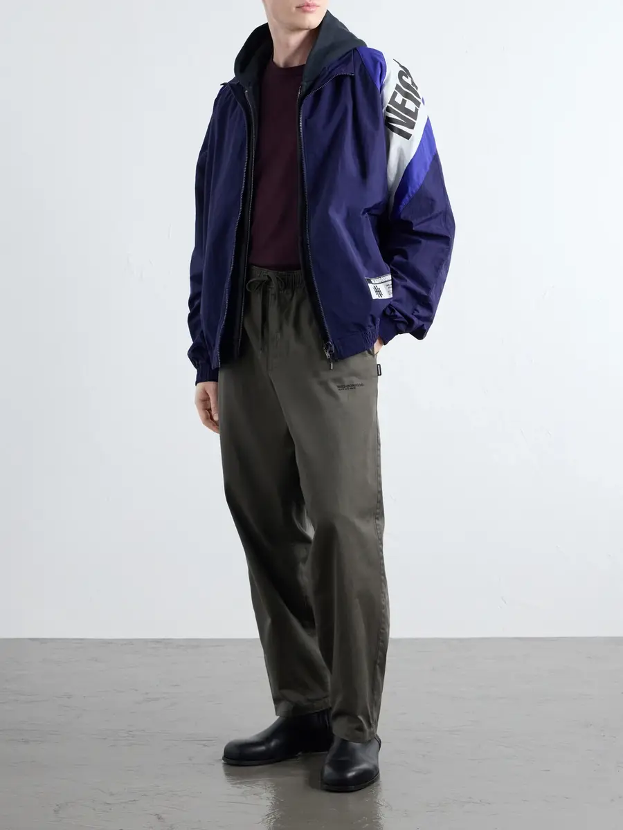 Neighborhood Straight-Leg Logo-Detailed Cotton-Twill Drawstring Sweatpants - Men | Thumbnail 2 Neighborhood Straight-Leg Logo-Detailed Cotton-Twill Drawstring Sweatpants - Men | Thumbnail 2