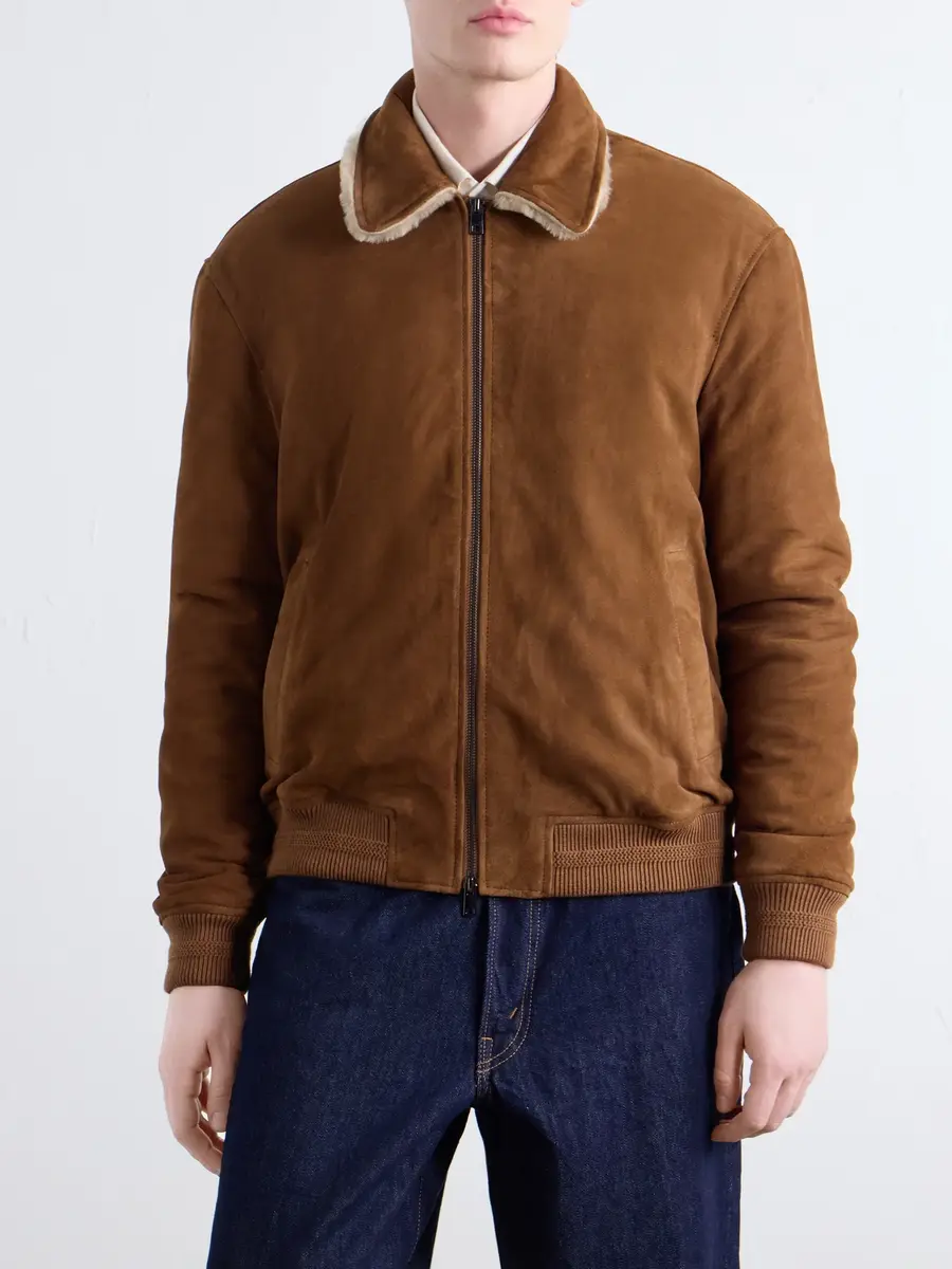 Altea Iggy Shearling-Trimmed Padded Suede Jacket - Men | Thumbnail 3 Altea Iggy Shearling-Trimmed Padded Suede Jacket - Men | Thumbnail 3