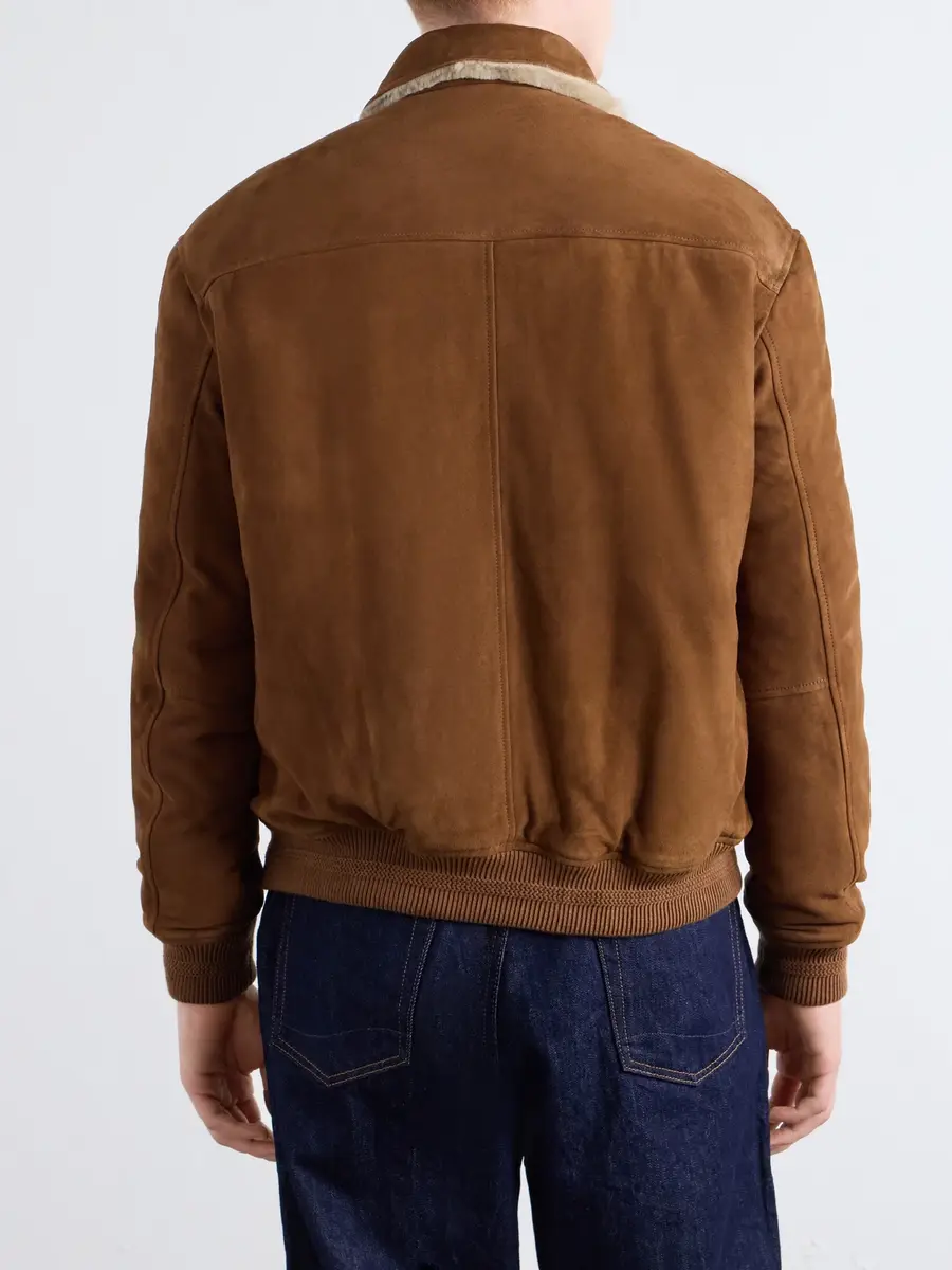 Altea Iggy Shearling-Trimmed Padded Suede Jacket - Men | Thumbnail 4 Altea Iggy Shearling-Trimmed Padded Suede Jacket - Men | Thumbnail 4