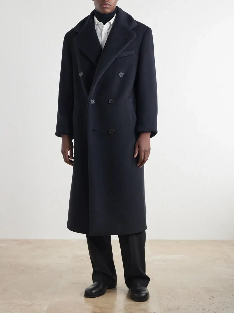 Loewe Double-Breasted Wool and Lama-Blend Coat - Men | Thumbnail 3 Loewe Double-Breasted Wool and Lama-Blend Coat - Men | Thumbnail 3