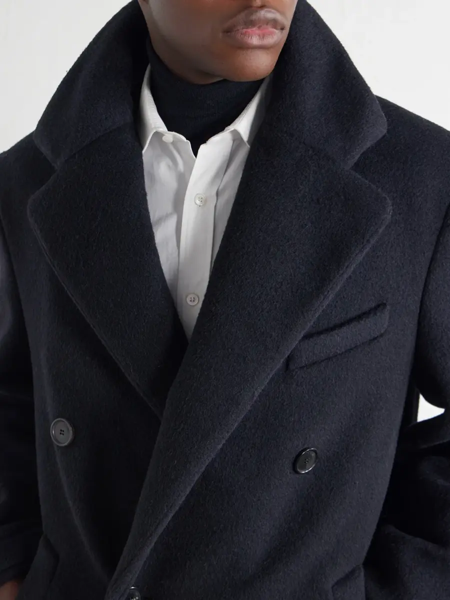 Loewe Double-Breasted Wool and Lama-Blend Coat - Men | Thumbnail 5 Loewe Double-Breasted Wool and Lama-Blend Coat - Men | Thumbnail 5