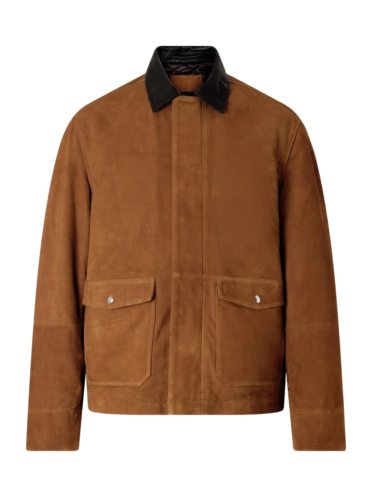 MR P. Leather-Trimmed Suede Jacket - Men