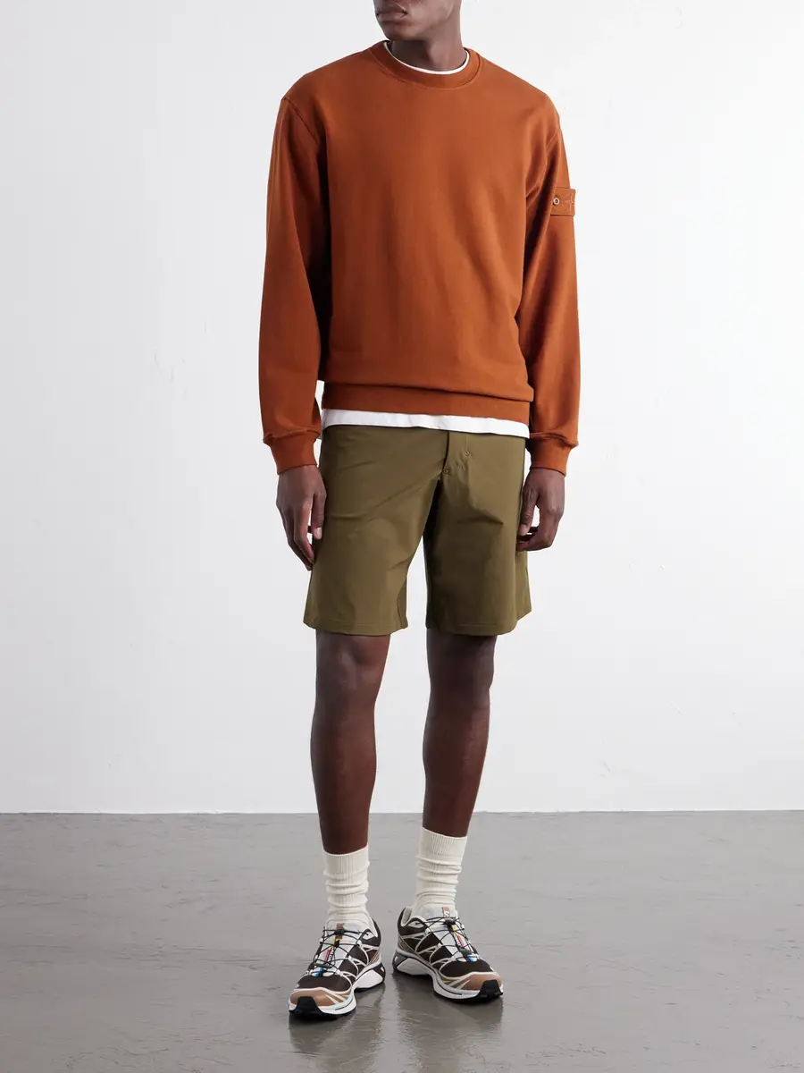 Stone Island STONE ISLAND GHOST Garment-Dyed Stretch-Cotton Jersey Sweatshirt - Men | Thumbnail 2 Stone Island STONE ISLAND GHOST Garment-Dyed Stretch-Cotton Jersey Sweatshirt - Men | Thumbnail 2