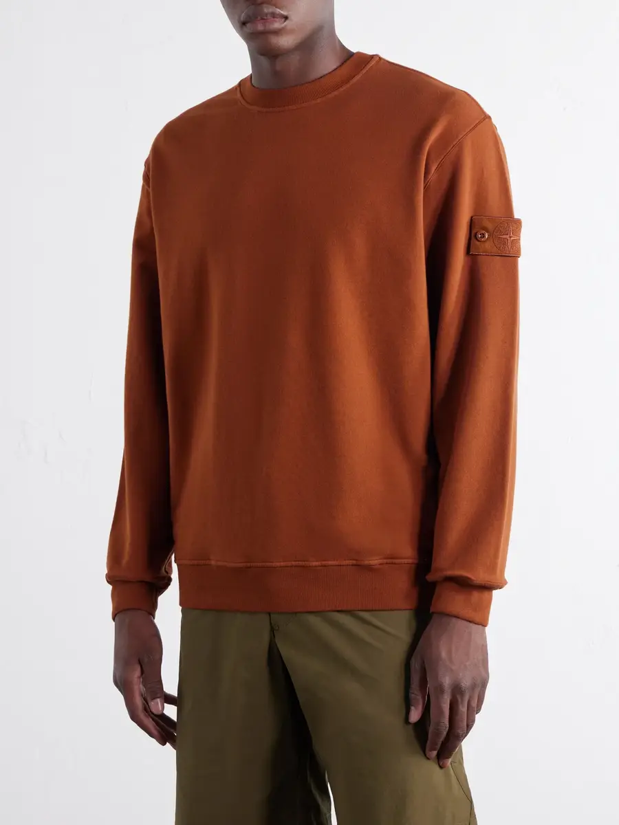 Stone Island STONE ISLAND GHOST Garment-Dyed Stretch-Cotton Jersey Sweatshirt - Men | Thumbnail 3 Stone Island STONE ISLAND GHOST Garment-Dyed Stretch-Cotton Jersey Sweatshirt - Men | Thumbnail 3