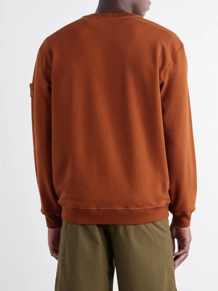 Stone Island STONE ISLAND GHOST Garment-Dyed Stretch-Cotton Jersey Sweatshirt - Men | Thumbnail 4 Stone Island STONE ISLAND GHOST Garment-Dyed Stretch-Cotton Jersey Sweatshirt - Men | Thumbnail 4