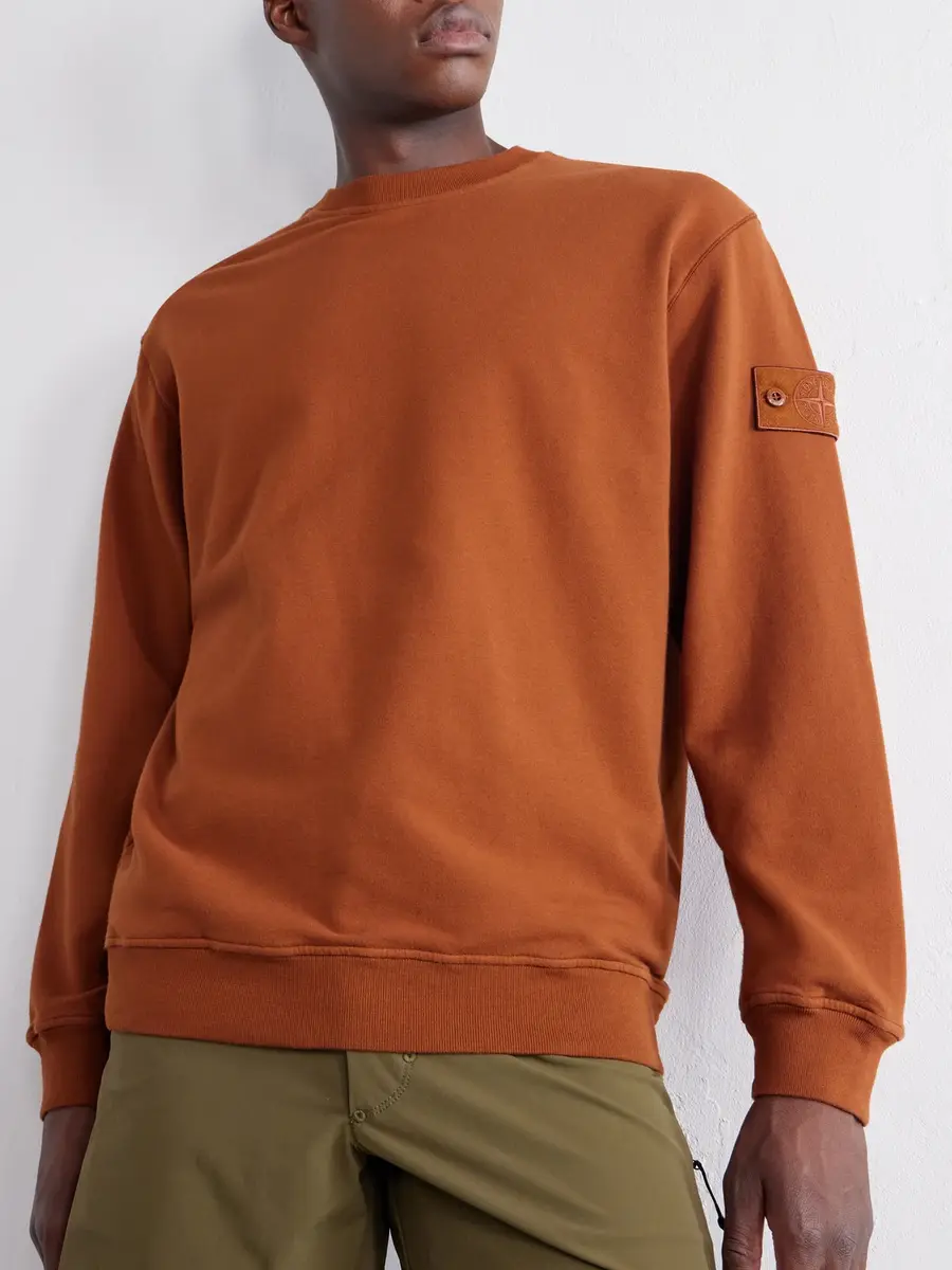 Stone Island STONE ISLAND GHOST Garment-Dyed Stretch-Cotton Jersey Sweatshirt - Men | Thumbnail 5 Stone Island STONE ISLAND GHOST Garment-Dyed Stretch-Cotton Jersey Sweatshirt - Men | Thumbnail 5