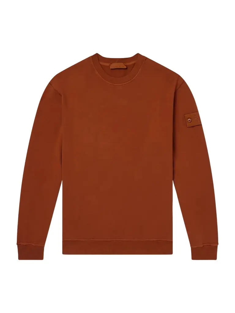 Stone Island STONE ISLAND GHOST Garment-Dyed Stretch-Cotton Jersey Sweatshirt - Men