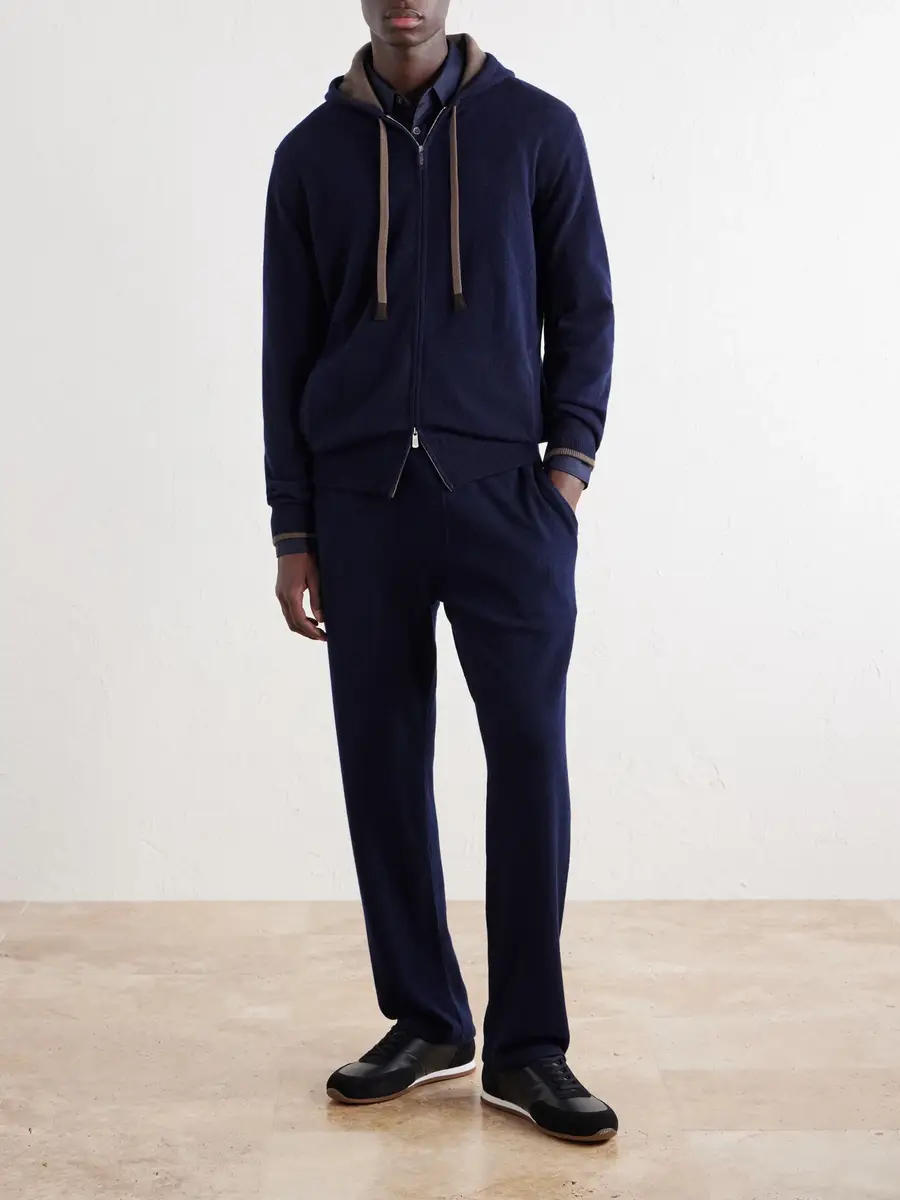 FEDELI Davis Tapered Cashmere Drawstring Sweatpants - Men | Thumbnail 2