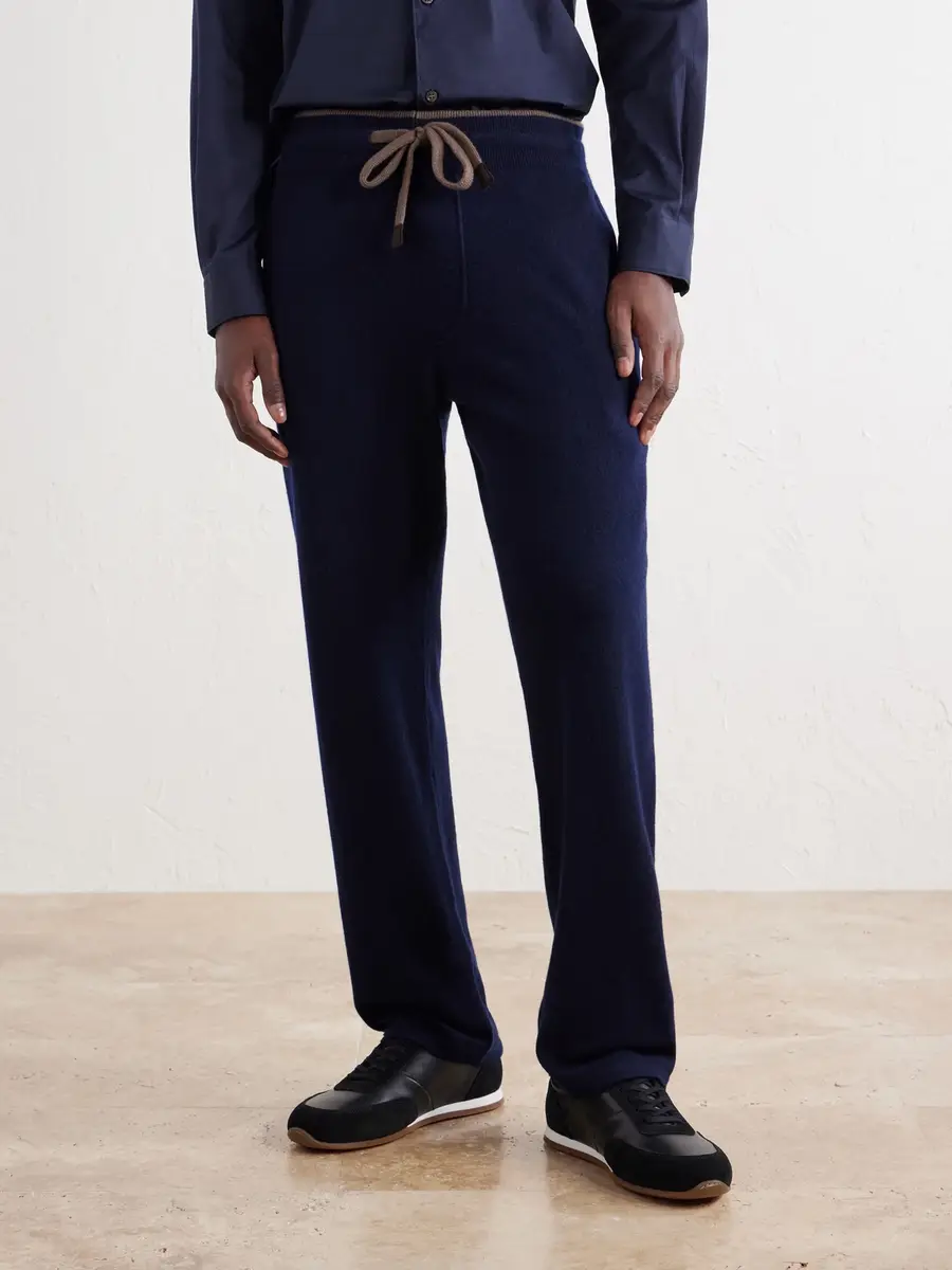 FEDELI Davis Tapered Cashmere Drawstring Sweatpants - Men | Thumbnail 3