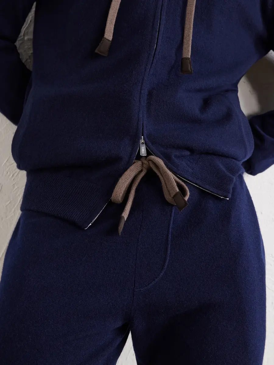 FEDELI Davis Tapered Cashmere Drawstring Sweatpants - Men | Thumbnail 5