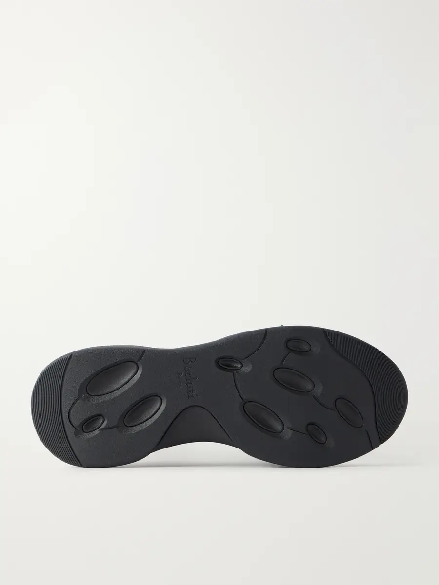 Berluti Shadow Leather-Trimmed Mesh Sneakers - Men | Thumbnail 3 Berluti Shadow Leather-Trimmed Mesh Sneakers - Men | Thumbnail 3