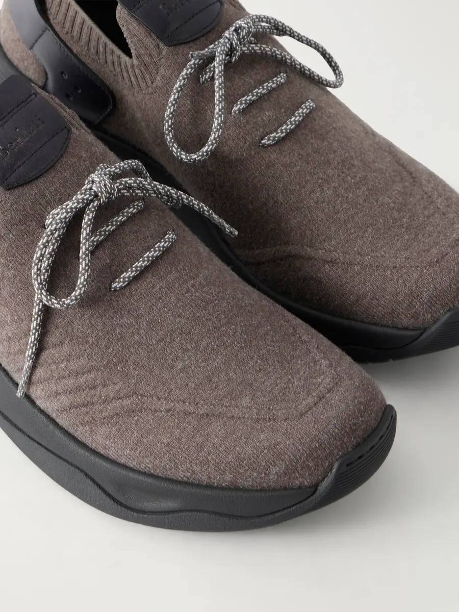 Berluti Shadow Leather-Trimmed Mesh Sneakers - Men | Thumbnail 5 Berluti Shadow Leather-Trimmed Mesh Sneakers - Men | Thumbnail 5