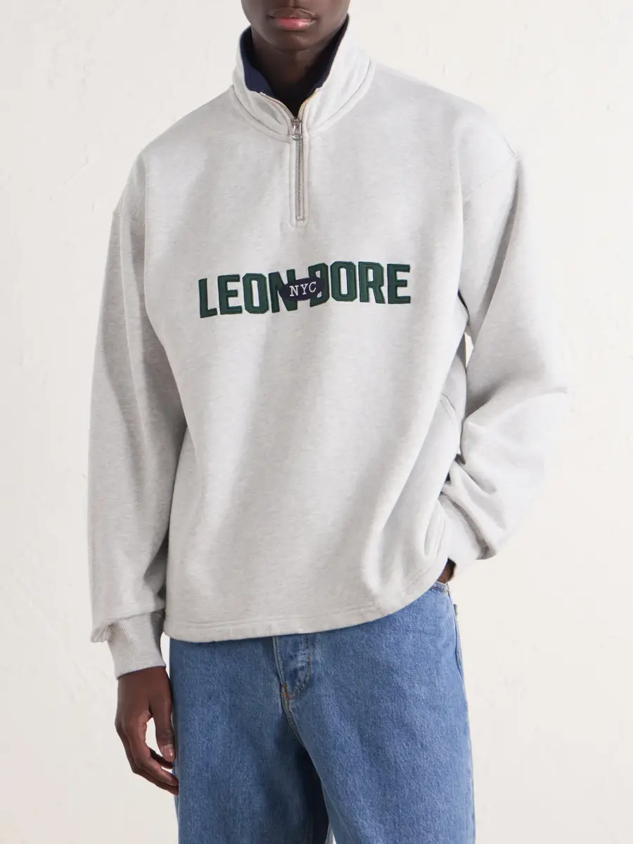 Aimé Leon Dore Logo-Appliquéd Cotton Half-Zip Sweatshirt - Men | Thumbnail 3 Aimé Leon Dore Logo-Appliquéd Cotton Half-Zip Sweatshirt - Men | Thumbnail 3