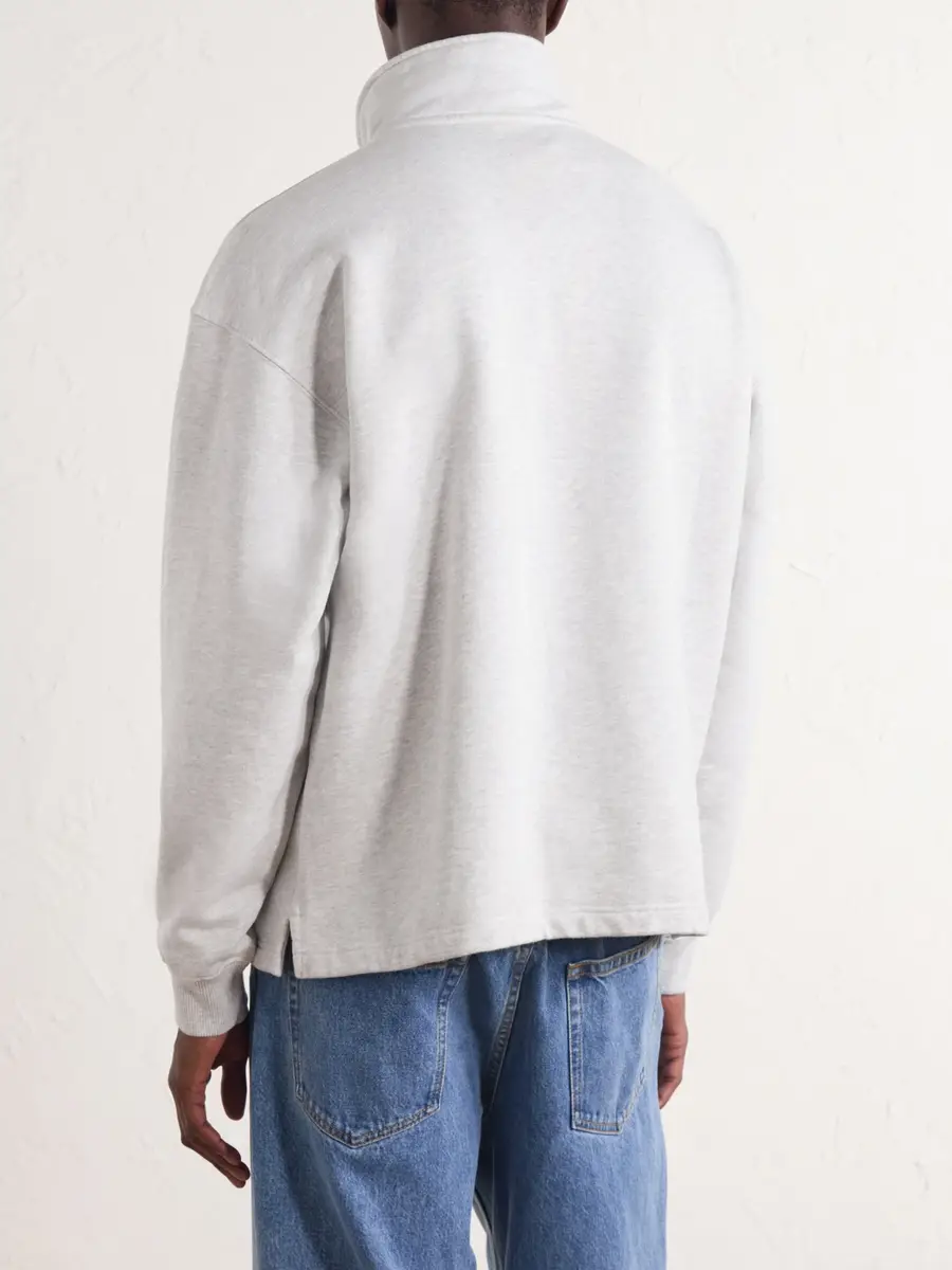 Aimé Leon Dore Logo-Appliquéd Cotton Half-Zip Sweatshirt - Men | Thumbnail 4 Aimé Leon Dore Logo-Appliquéd Cotton Half-Zip Sweatshirt - Men | Thumbnail 4