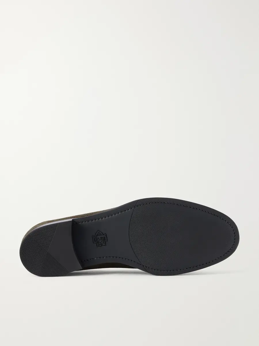 Edward Green Putney Horsebit-Embellished Suede Loafers - Men | Thumbnail 3