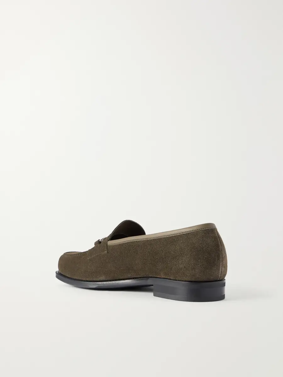 Edward Green Putney Horsebit-Embellished Suede Loafers - Men | Thumbnail 4