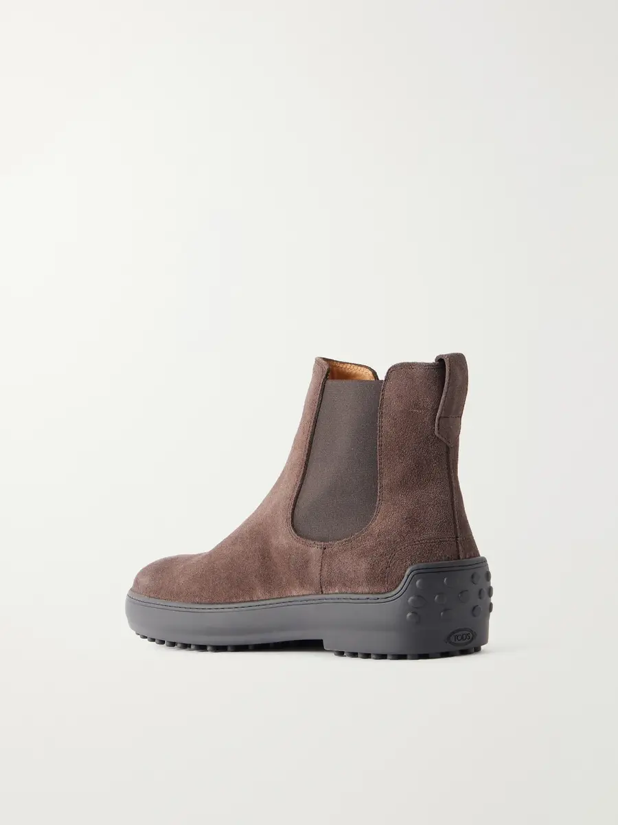Tod's Winter Gommino Suede Chelsea Boots - Men | Thumbnail 4 Tod's Winter Gommino Suede Chelsea Boots - Men | Thumbnail 4