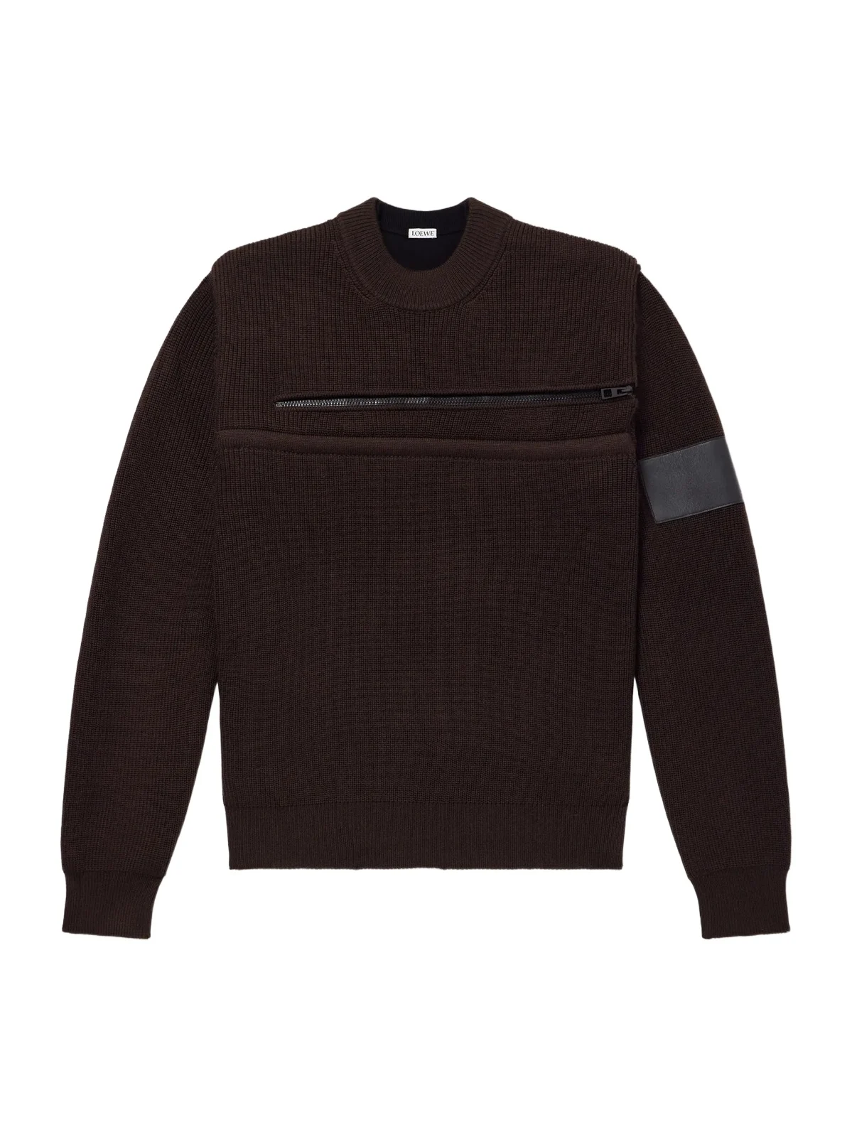 Loewe Panelled Zippered Wool-Blend Sweater - Men