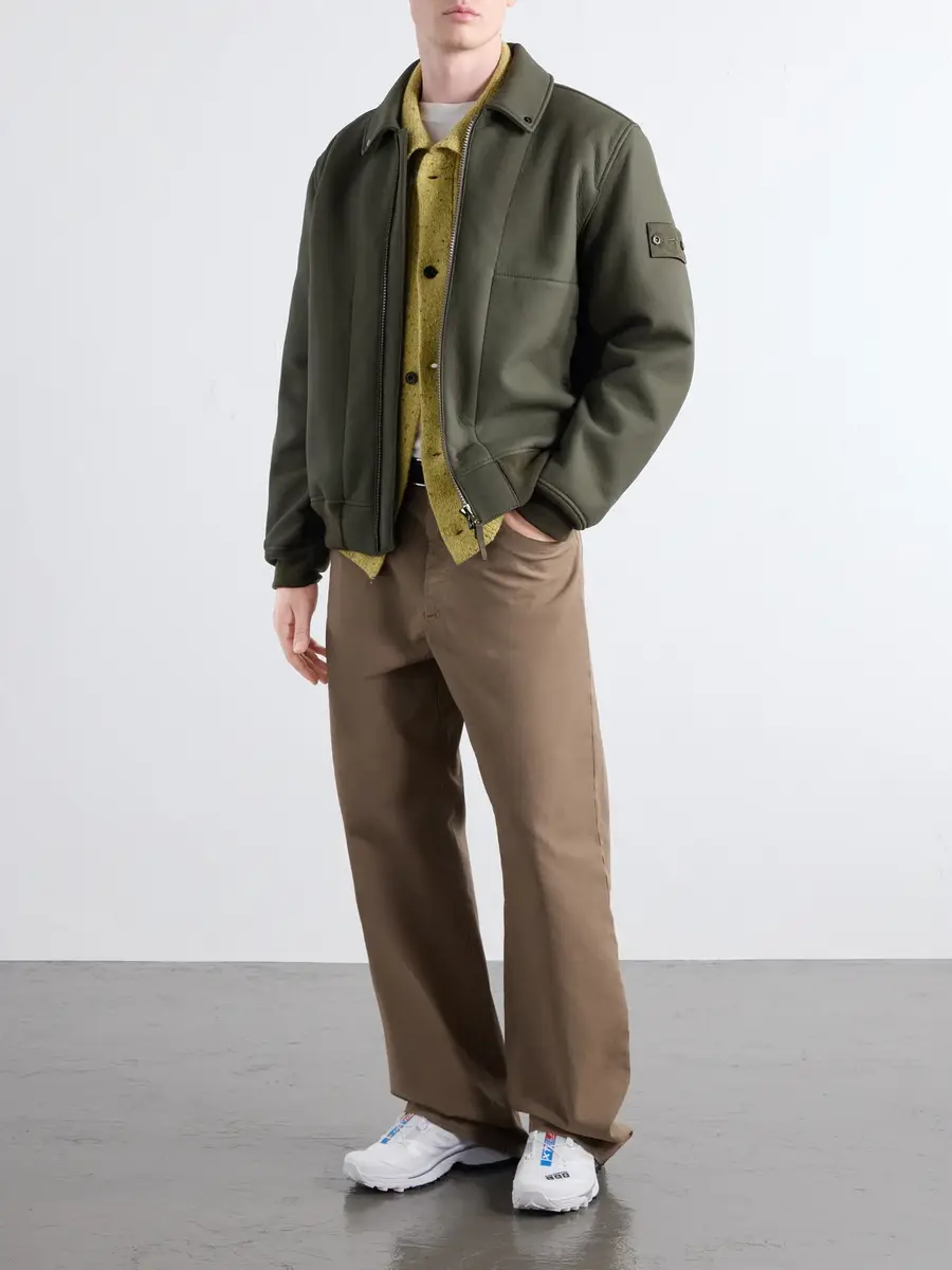 Stone Island STONE ISLAND GHOST Garment-Dyed Rubberised-Leather Jacket - Men | Thumbnail 2 Stone Island STONE ISLAND GHOST Garment-Dyed Rubberised-Leather Jacket - Men | Thumbnail 2