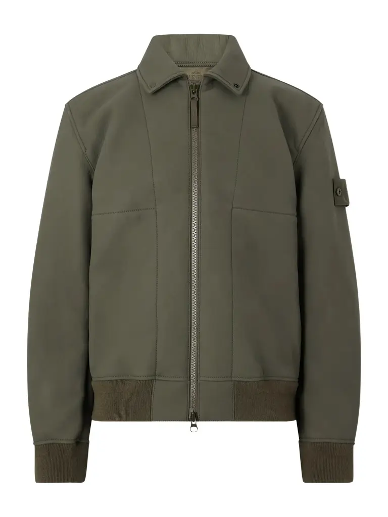 Stone Island STONE ISLAND GHOST Garment-Dyed Rubberised-Leather Jacket - Men